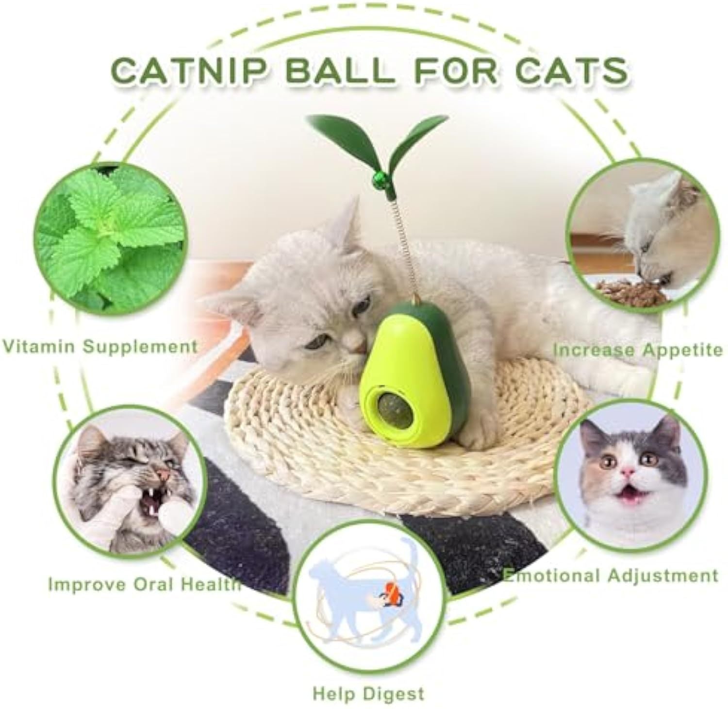 Catnip Self-Grooming Cat Toy – Corner Massage & Face Scraper Brush