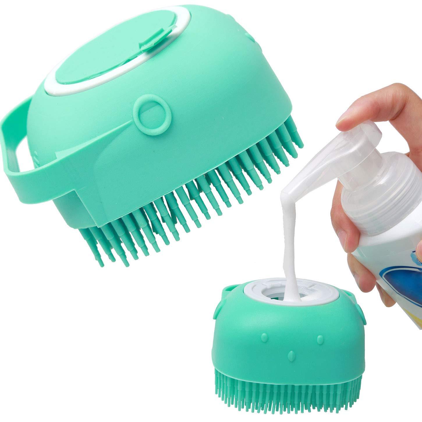 🐾 Pet Dog Shampoo Massager Brush – Gentle Silicone Grooming Comb for Bathing & Massage 🛁