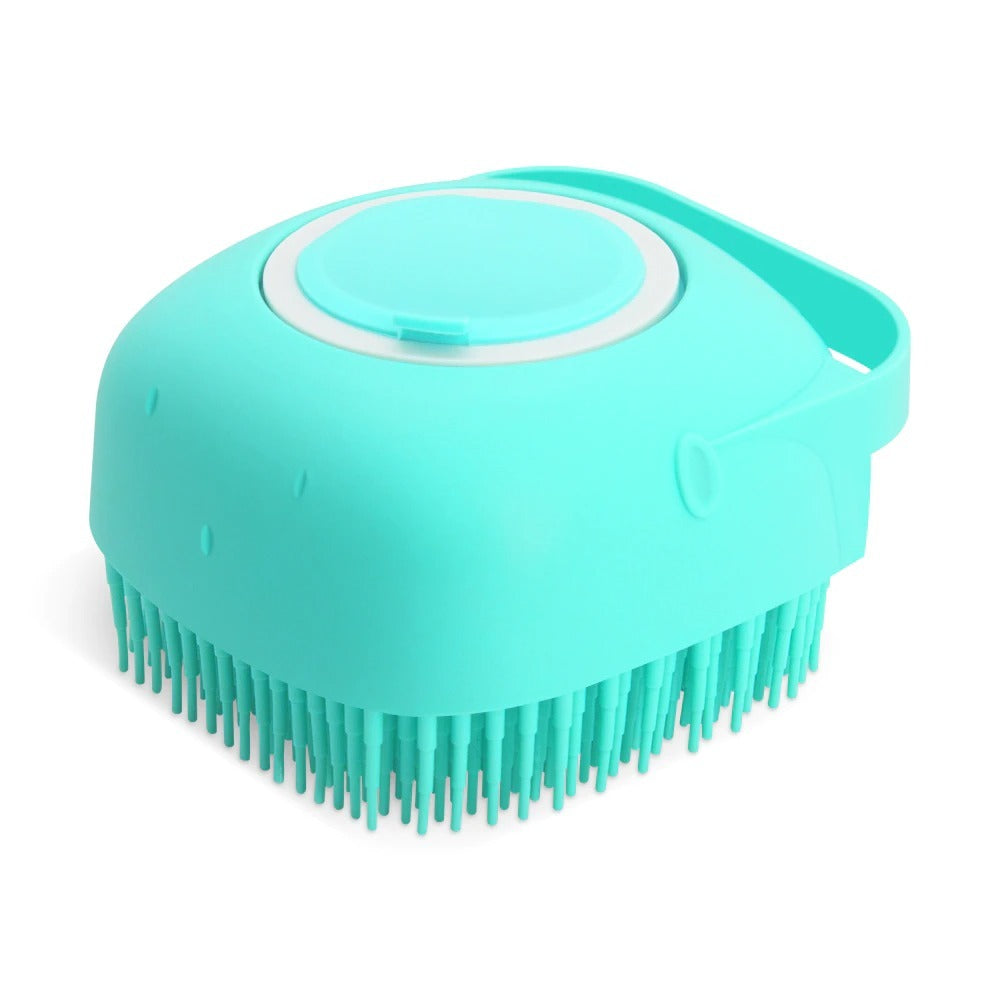 🐾 Pet Dog Shampoo Massager Brush – Gentle Silicone Grooming Comb for Bathing & Massage 🛁