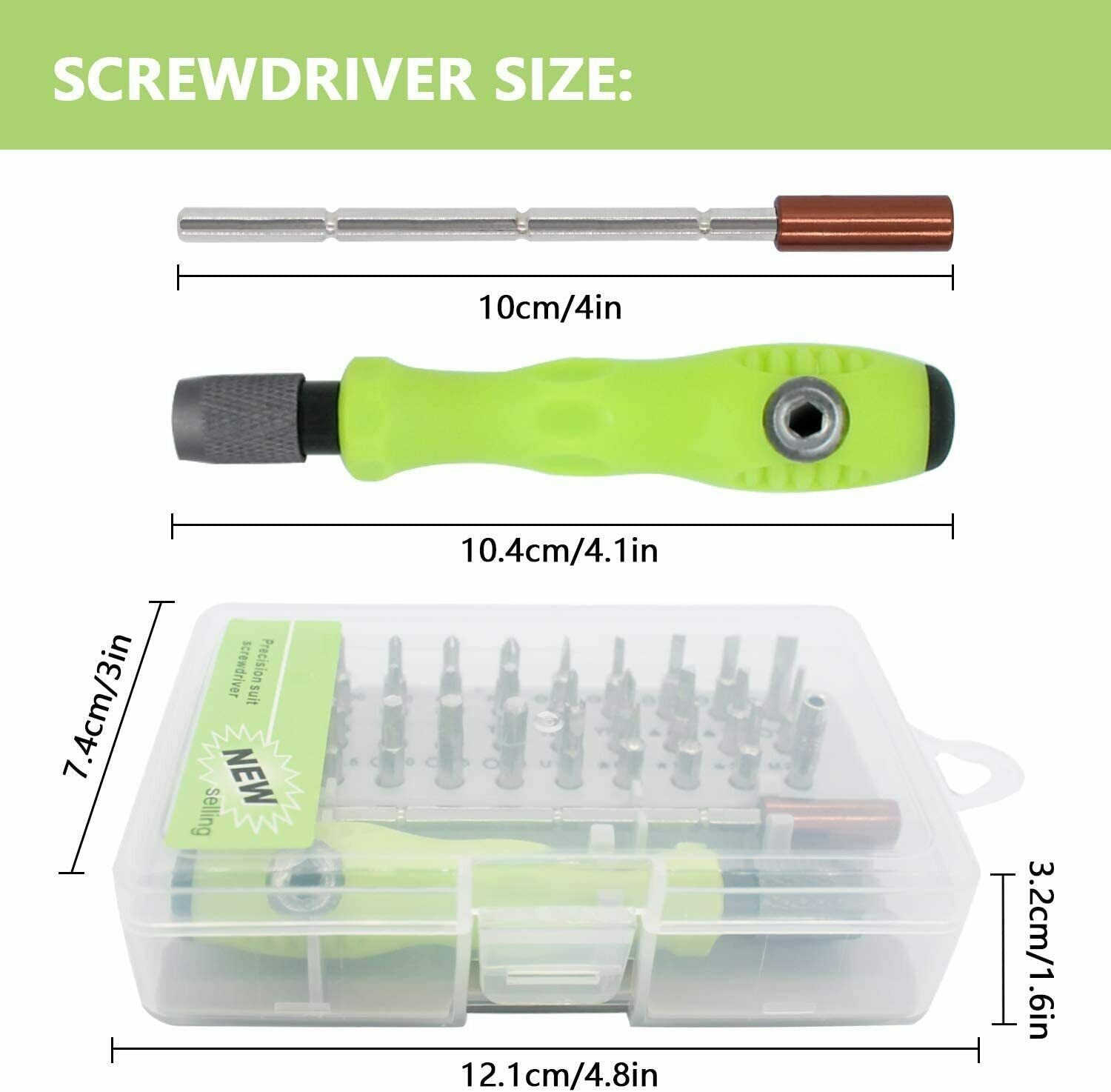 32 IN 1 Small Magnetic Screwdriver Set Torx Driver