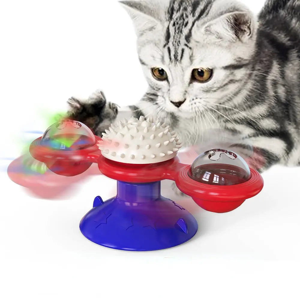 Premium Windmill Cat Toy With Catnip