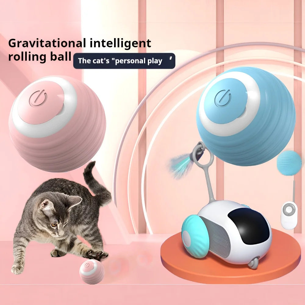 Cat Smart Ball - Interactive Automatic Rolling Toy for Indoor Pets